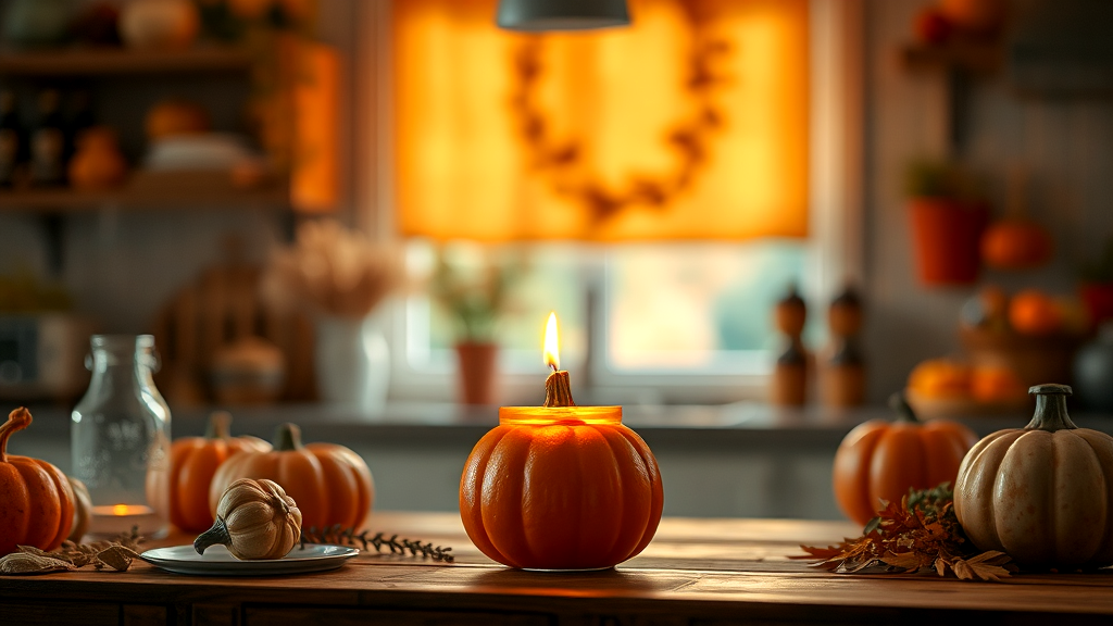 Pumpkin Jar Candle for a Warm Glow