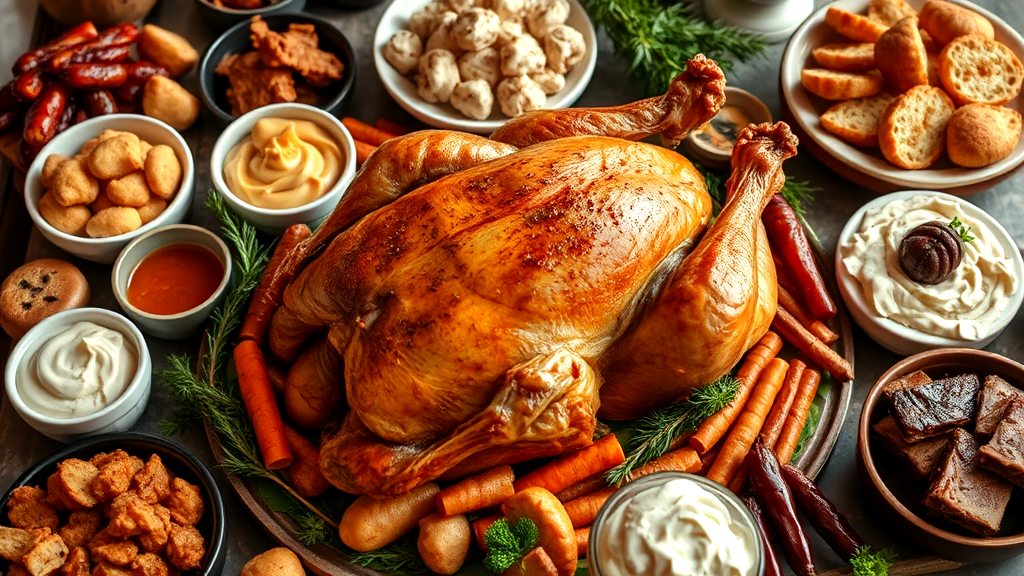 Classic Thanksgiving Feast Dishes