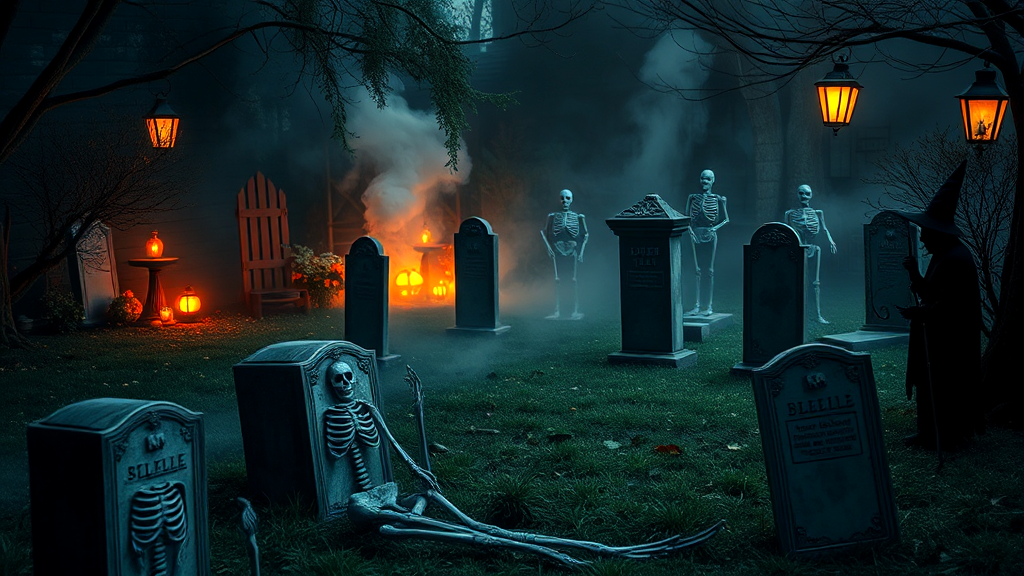 Creating a Chilling Graveyard Scene in Your Garden