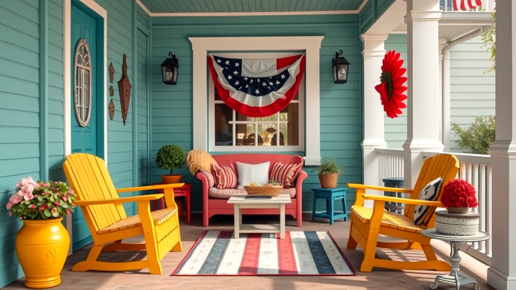 Paint Porch Furnishings for Impact