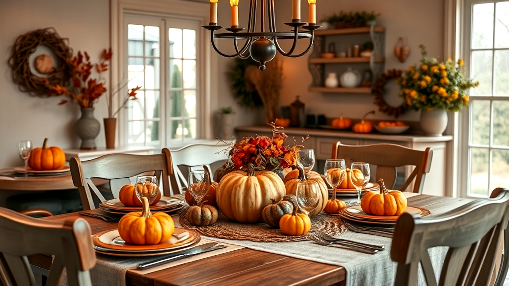 Dining Area Fall Accents