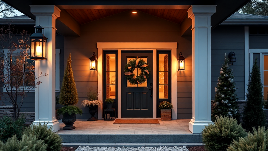 Install Modern Porch Lanterns