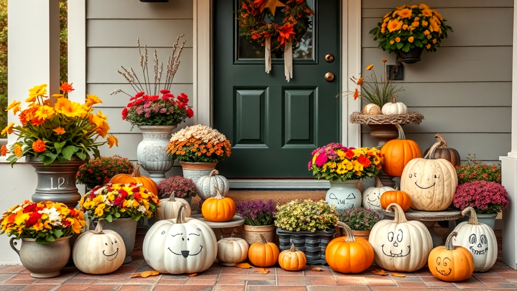 Decorate with Pumpkins and Gourds