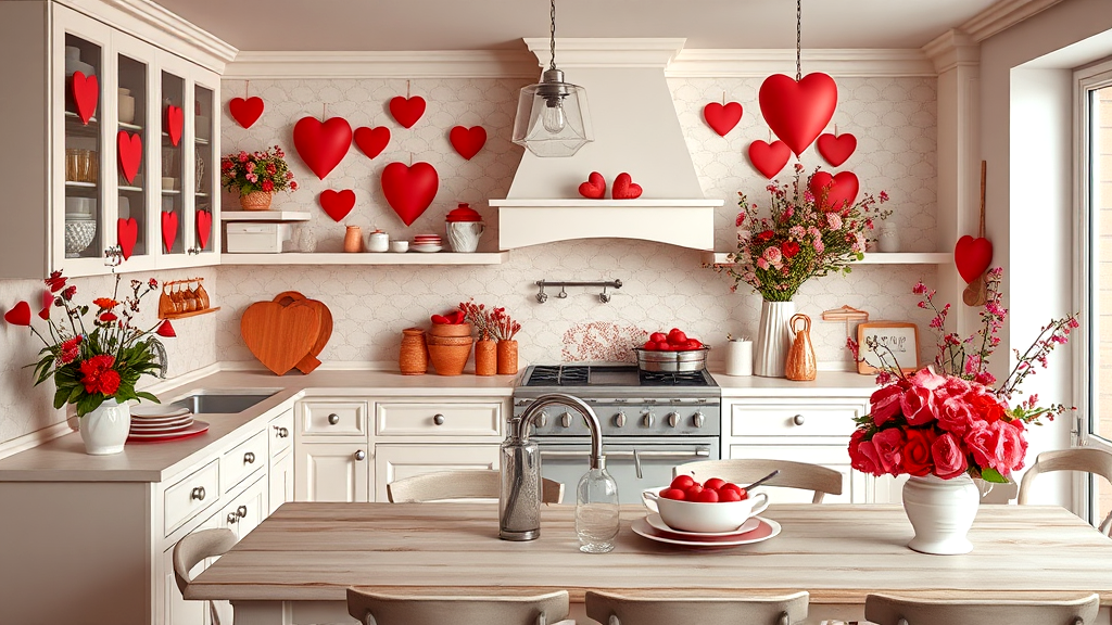 Kitchen Love with Valentine Decor