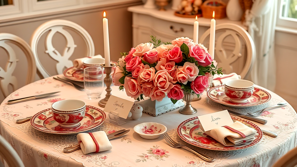 Table Settings for Valentine's Day