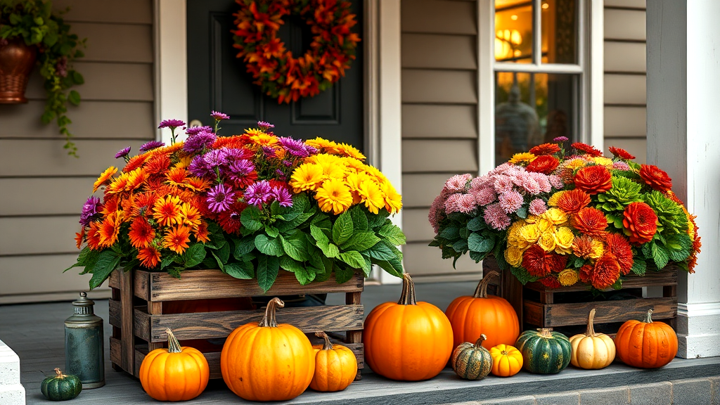 Add Warmth with Fall Flowers