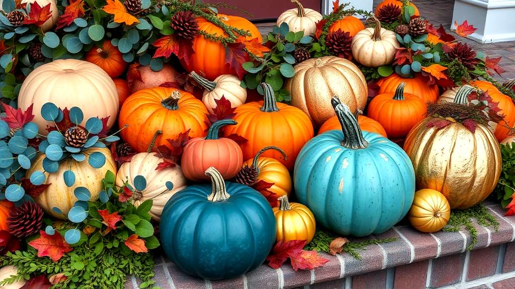 Mix & Match Greenery and Pumpkins